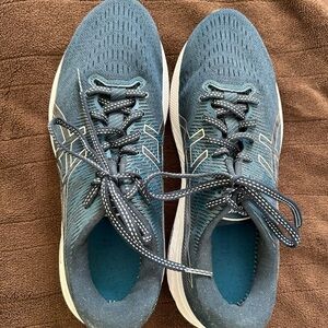 Asics Blue Athletic Shoes Lightweight Performance